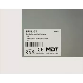 Folia etykietująca MDT do przycisków szklanych Push-button Plus ZFOL-GT