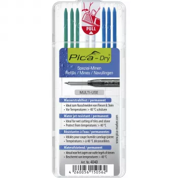 PICA-MARKER Pica DRY Refills Special - 8 wkładów (grafit, czerwony, biały) 2,8 mm