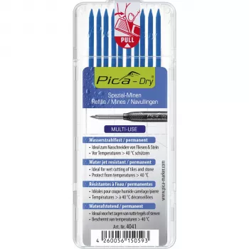 PICA-MARKER Pica DRY Refills Blue - 10 wkładów, 2,8 mm, 125 mm