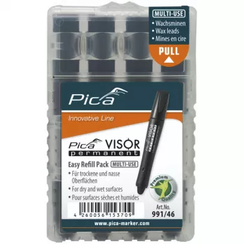 PICA VISOR Permanent Replacement Refills Black (10 pcs)