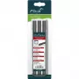 PICA BIG DRY Refills Carpenter 2H - 12 wkładów, prostokątne 2x5mm, 150mm, grafit czarny