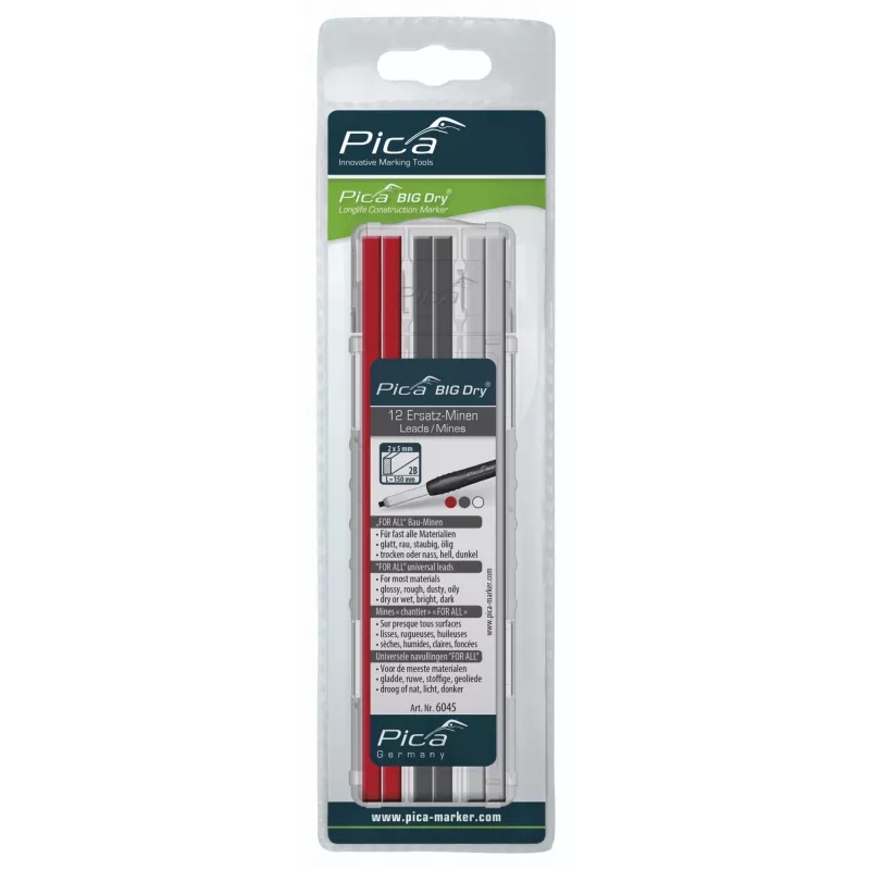 PICA-MARKER Pica BIG DRY Refills FOR ALL Red/Graphite/White - SB