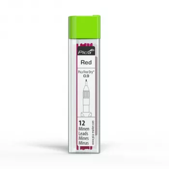 PICA-MARKER Pica Fine-Dry Refills Red - 8 wkładów, 2,8 mm, 125 mm