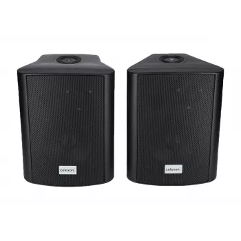 celexon 525-B zestaw aktywnych głośników dwudrożnych, 2 x 30 W RMS, z uchwytami ściennymi, czarny (1000003398)
