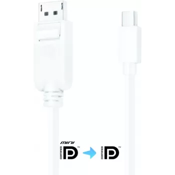 Purelink iSeries DisplayPort do Mini DisplayPort Kabel 1,5m Biały Zatrzask (IS1100-015)