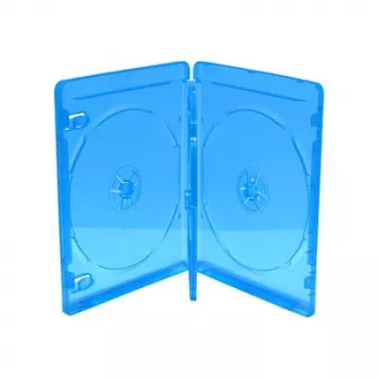 MEDIARANGE BOX38-3-30 Blu-ray Case - 3 Discs - Blue - Transparent - Plastic - 120 mm - RoHS