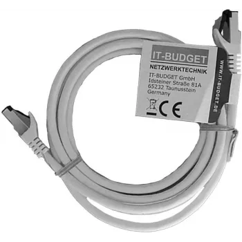 IT-BUDGET Full Copper Premium Patch Cable - Flex AWG 26 - Cat.8.1 - 2000 MHz - Halogen-Free - PoE+ - 40 Gbit - Biały - 3 m (90ITBFLEX81PK3W)
