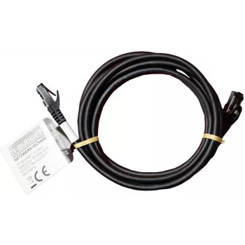 IT-BUDGET Full Copper Premium Patch Cable - Flex AWG 26 - Cat.8.1 - 2000 MHz - Halogen-Free - PoE+ - 40 Gbit - Black - 2 m (90ITBFLEX81PK2S)