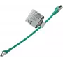 IT-BUDGET Full Copper Premium Patch Cable - Flex AWG 26 - Cat.8.1 - 2000 MHz - Halogen-Free - PoE+ - 40 Gbit - Zielony - 0,5 m (90ITBFLEX81PK050GR)