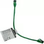 IT-BUDGET Full Copper Premium Patch Cable - Slim AWG 28 - Cat.8.1 - 2000 MHz - Halogen-Free - PoE+ - 40 Gbit - Green - 0.25 m