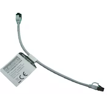 IT-BUDGET Full Copper Premium Patch Cable - Slim AWG 28 - Cat.8.1 - 2000 MHz - Halogen-Free - PoE+ - 40 Gbit - Grey - 0.25 m (90ITBSLIM81PK025G)