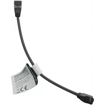 IT-BUDGET Full Copper Premium Patch Cable - Slim AWG 28 - Cat.8.1 - 2000 MHz - Halogen-Free - PoE+ - 40 Gbit - Black - 0.50 m