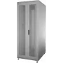 IT-BUDGET 19-Inch Network Cabinet SRK - 38U - 800x800 mm - Perforated Double Doors Front and Rear - Cable Channels - Assembled - Light Grey (RAL 7035)