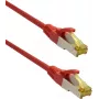 IT-BUDGET Full Copper Premium Patch Cable - Super Flex TPE - Cat.6A - z surowym kablem Cat.7 - 600 MHz - Bezhalogenowy - PoE+ - 10GBit - Czerwony - 0,15 m