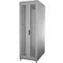 IT-BUDGET 19-Inch Network Cabinet SRK - 42U - 600x600 mm - Perforated Double Doors Front and Rear - Flatpack - Light Grey (RAL 7035) (90ITB19SRK4266DTGN)