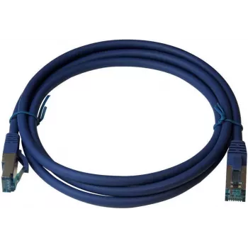 IT-BUDGET Full Copper Premium Patch Cable - Cat.6A - 500 MHz - Halogen-Free - PoE+ - AWG 26/7 - Blue - 20 m