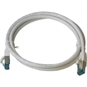 IT-BUDGET Full Copper Premium Patch Cable - Cat.6A - 500 MHz - Halogen-Free - PoE+ - AWG 26/7 - White - 25 m