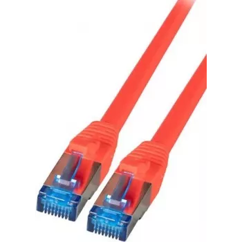 IT-BUDGET Full Copper Premium Patch Cable - Super Flex TPE - Cat.6A - 500MHz - LSZH - PoE+ - AWG 27 - Red - 0.25 m