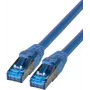 IT-BUDGET Full Copper Premium Patch Cable - Super Flex TPE - Cat.6A - 500MHz - LSZH - PoE+ - AWG 27 - Blue - 2 m