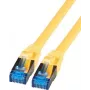 IT-BUDGET Full Copper Premium Patch Cable - Super Flex TPE - Cat.6A - 500MHz - LSZH - PoE+ - AWG 27 - Yellow - 3 m