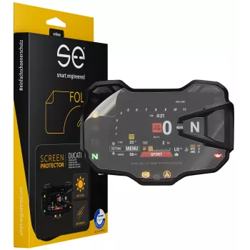 smart.engineered SE-DCP-2-0102-0030-1-M Folia ochronna wyświetlacza do kokpitu Ducati Multistrada 950/1200/1260 2015+ i Multistrada V2(s) 2020+ - przezroczysta