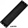 Rockstable Panel przepustowy kabli z uszczelką szczotkową - Panel do zarządzania kablami - Czarny - 276 mm - 73 mm - 10 mm - 180 g (RS19-CEBM)