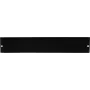 Rockstable 2U 19-Inch Blanking Panel - SPCC Steel - Black - 1 Piece (RS19-TP02)