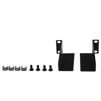 Rockstable 10 L-Mounting Rails - Rack Shelf Set - Czarny - Stal SPCC - 1U - Owalne - 25,4 cm (10 cali) (RS10-33L)