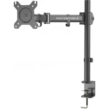 Rockstable RS-MM002 Uchwyt na jeden monitor do biurka - zacisk/przelotka - 8 kg - 13-32 cal - VESA 75x75/100x100 - Czarny