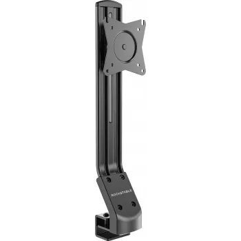 Rockstable RS-MM004 Zaawansowany uchwyt do pojedynczego monitora - zacisk biurkowy / montaż przez otwór - 8 kg - 33 cm (13 inch) - 81,3 cm (32 inch) - 100 x 100 mm - Czarny