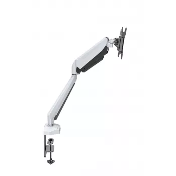 Rockstable RS-MM010W Professional Single Monitor Mount - Desk Clamp/Grommet - 8 kg - 15-32 inches - 100x100 mm - White