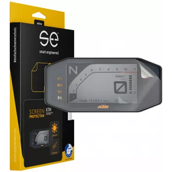 smart.engineered SE-DCP-2-0102-0166-1-M Osłona wyświetlacza do KTM Duke 790 (2018-2022) / Duke 890 (2018-2022) / 690 Duke/R (2016-2019) - przezroczysta