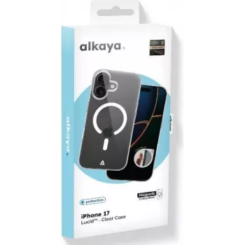 ALKAYA LUCID Etui ochronne kompatybilne z MagSafe iPhone 17, przezroczyste (CS-20109)