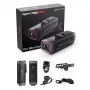 AKEEYO 730Pro 4K Kamera sportowa na kierownicę do roweru i motocykla - Czarny