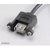Akasa AK-CBUB06-60BK Wewnętrzny na zewnętrzny kabel USB 2.0, 60 cm, czarny