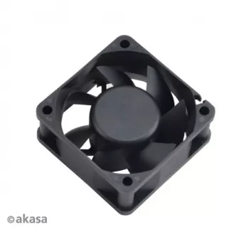 Wentylator obudowy Akasa 60x25mm Czarny 3-Pin Sleeve Bearing Średnia Prędkość