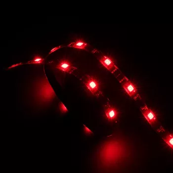 Akasa Vegas AK-LD02-05RD Czerwona Listwa LED do Oświetlenia Obudowy PC, 50cm, 30 diod LED, 12V