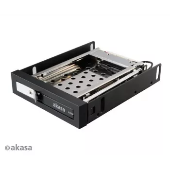 Akasa AK-IEN-08 adapter wnęki na dysk 2.5 cala na 3.5 cala - SATA III 6 Gbit/s - plastik/stal nierdzewna - czarny