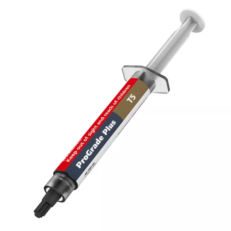 Akasa T5 Pro-Grade+ Thermal Paste - 5,2 W/m·K - Grey - 0.04 °C/W - 2.6 g/cm³ - -50 to 250 °C