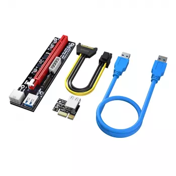 Akasa 6 zestawów PCIe Riser Adapter Card do kopania GPU X16 na X1
