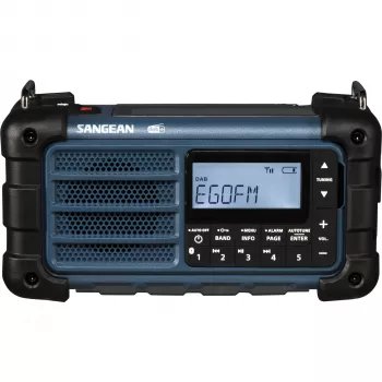 Sangean MMR-99 DAB Blue Emergency Crank Solar Radio z Bluetooth