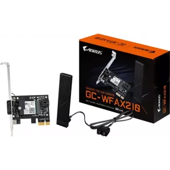 GIGABYTE GC-WFAX210 Karta rozszerzeń Wi-Fi 6E PCIe x1 z Bluetooth 5.2