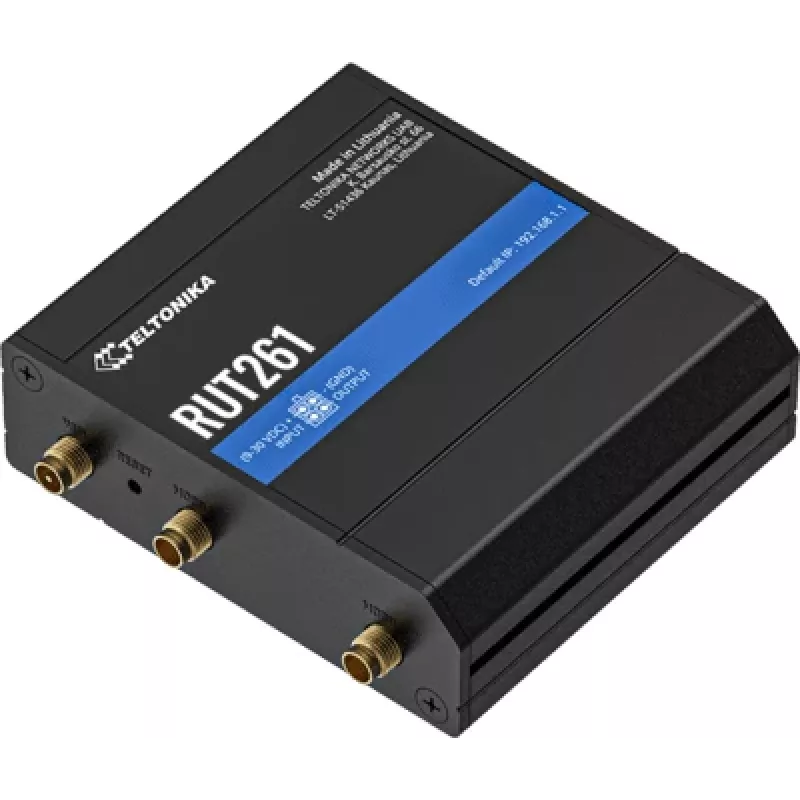 Teltonika Router przemysłowy RUT261 - 4G LTE Cat 6, Wi-Fi 4, Dual SIM, zasilacz EU
