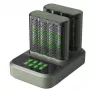 GP Battery M452 Docking Station Ładowarka do ogniw okrągłych NiMH Micro AAA Mignon AA (GPRCKCHM452D457)