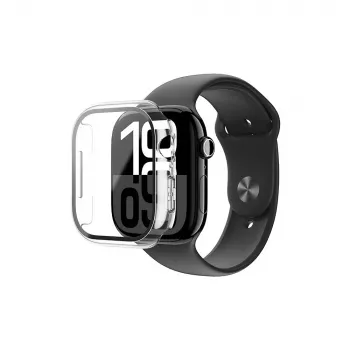 AMAZINGTHING Radix Glass Szklana Obudowa z Hartowanego Szkła do Apple Watch 46mm – Przezroczysta