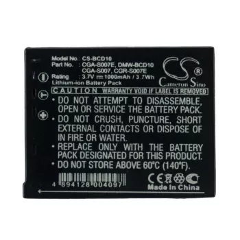CAMERON SINO Bateria CGA-S007 DMW-BCD10 do Panasonic / CS-BCD10