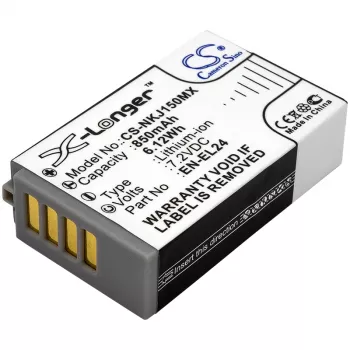 Cameron Sino CS-NKJ150MX Zastępcza bateria do Nikon EN-EL24 (850mAh, 7,2V, Li-ion)