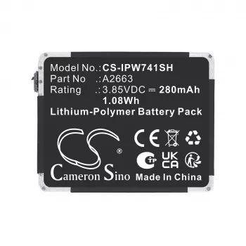 Bateria zamienna CAMERON SINO Typ A2663 do Apple Watch Series 7 41mm A2473/A2475/A2476 (Cs-ipw741sh)
