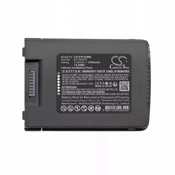 CAMERON SINO Zastępcza bateria do Zebra TC22/TC27 (BT-000473, BTRY-TC2L-2XMAXX-01) - Pojemność rozszerzona 6100mAh - Czarny