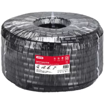 UNITEK Spiral Cable Organizer, 10 meters, 22 mm Diameter, Black